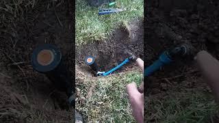 DON'T DO IT WRONG! install sprinkler HEADS this WAY ONLY! #shorts #water #diy #sprinkler