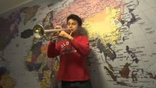 12 Year Trumpeter James Cruzada Alleva playing The Carnival of Venice  Variation 1