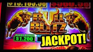 JACKPOT HANDPAY on Bull Blitz + Mega Bonus on a NEW SLOT!