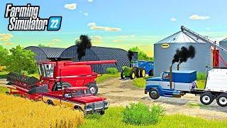 CLASSIC OAT HARVEST AND CUTTING HAY | Farming Simulator 22