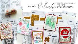 Pinkfresh Studio Holiday 2021 Stamp, Stencil & Die Release Product Intro