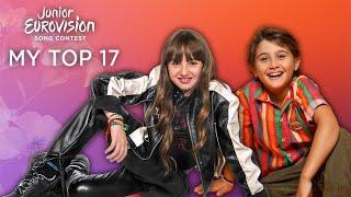 JUNIOR EUROVISION 2024 | My Top 17