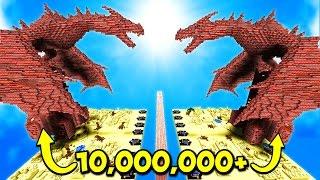 10,000,000 EXPLODING TNT vs TNT DRAGON! (Minecraft)