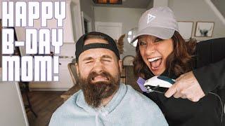 THE BEST BIRTHDAY PRESENT A SON COULD GIVE A MOTHER | SHAVING MY BEARD