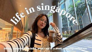 life in singapore | hiking, corporate life talks, what i eat in a week, morning coffee run 