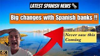 Spanish news update (big news )banks in spain  (torre la mata) /torrevieja