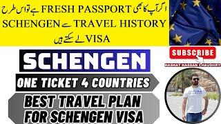 One Ticket 4 countries| Best Travel History for Schengen Visa| Economic travel plan