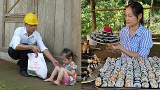 After 2 Years My Husband Returned. P2 | Make Korean kimbap Goes to market sell - Ly Phuc An