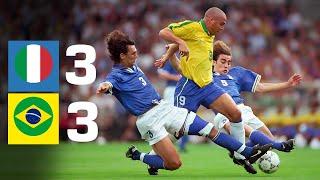 SPETTACOLO! Maldini, Cannavaro & Del Piero contro Ronaldo & R. Carlos | ITALIA vs BRASILE 1997!