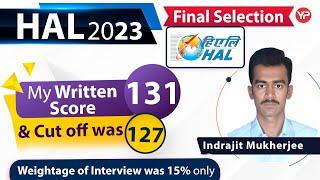 Only 4 marks more than written cut off still got final selection in HAL as MT 2023 recruitment