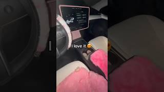 Decorate My Tesla with Me for Valentines Day #shorts #temu #tesla #decoration #asmr #girl #reels