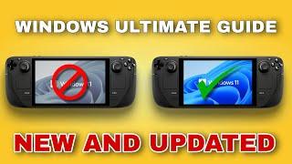 Steam Deck Windows NEW Ultimate Guide | MUST SEE Windows 10 and 11