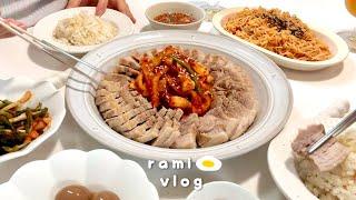 (sub)Newborn vlog | Husband's Favorite Home Cooking / Costco Shopping (Sweet, Pork Cutlet, bulgogi)