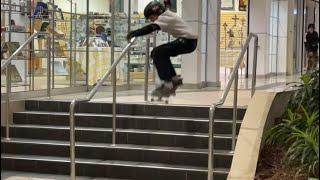 5 Stair Ollie in the Mall!