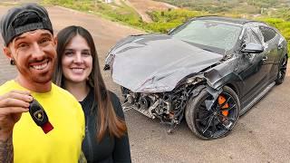 I REBUILT A WRECKED LAMBORGHINI URUS THEN GAVE IT TO MY GIRLFRIEND