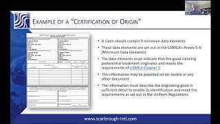 Is a specific form required for USMCA certificate of origin?