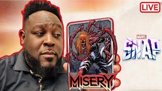 LIVE |Trying out the NEW CARD MISERY | MARVEL SNAP