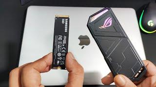 SuperFast External SSD M.2 NVME & Asus Rog SSD Enclosure For Macbook Air/Pro M1