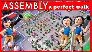 ASSEMBLY solo - a perfect walk  Bullit SHOCK attack // BOOM BEACH gameplay/strategy