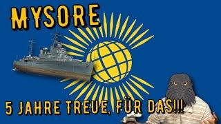 World of Warships Legends - MYSORE - Tier 5 - 5 Jahre treue, FÜR DAS!!! [deutsch/ gameplay]