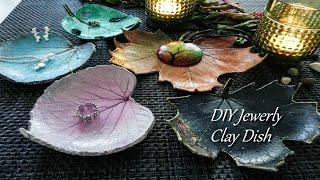 DIY Jewerly Clay Leaf Dish