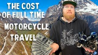 How much does full time motorcycle travel cost?