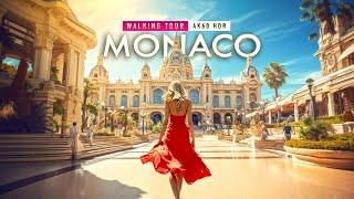 Monte Carlo, MONACO Walking tour 4K60 HDR | European Walking Tours