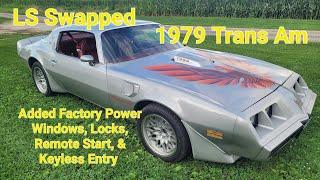 LS Swapped 1979 Trans Am Added Factory Power Windows, Locks, Remote Start & Keyless Entry