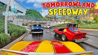 Tomorrowland Speedway Full Ride POV | Magic Kingdom | Walt Disney World (Dec 2024) [4K]