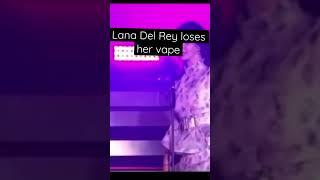 Lana Del Rey loses her vape on stage at MITA festival 2023 #lanadelrey