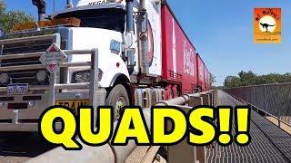 Extreme Trucks #26 - QUADS! MASSIVE four quad trailer road trains in ACTION outback Australia