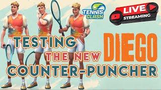 Tennis Clash Diego New Counter Puncher Level 15 Champion Test In Grand Tour