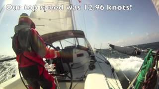 Shearwater - What 30-40 knots looks like, Porto to Gibraltar