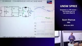 UNSWSPREE 201509-29 Scott Partlin - Inverters in a PV system - The second half of the story (Part I)