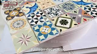 Decorative pattern full body mosaic video