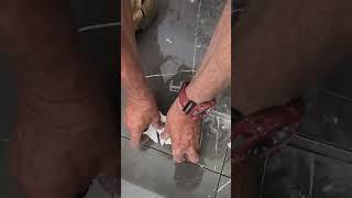 Don't number your marble pieces, it won't come off | DIY Tiling #shorts #diy