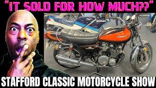 CRAZY PRICES at the BONHAMS AUCTION! | Stafford Classic Motorcycle Show | 13th October 2024