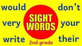 SIGHT WORDS FOR SECOND GRADE - Learn to Read with Dolch High Frequency Common Words (2nd Grade)