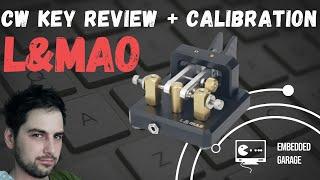 Cheap (fake) L&MAO morse code CW paddle review and calibration [EN]