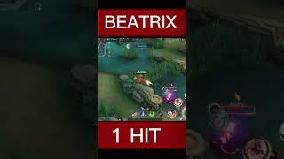 Beatrix 1 Hit Delete! #shorts #mlbb #beatrix