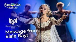 Message from Elsie Bay! ( Melodi Grand Prix 2023 - Love You in A Dream)