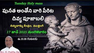Rev. Fr. Prabhu Das | 17-06-2025 | Tuesday Holy Mass in Telugu | Divine Word Centre,Muthangi |
