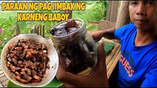 sinaunang paraan ng Pag iimbak karneng baboy adobo sa tuyo