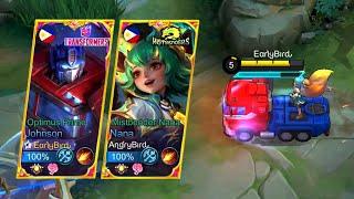 OPTIMUS PRIME AND MISTBENDER NANA ULTIMATE COMBO | 15 KILLS | 17 ASSISTS ~ Mobile Legends: Bang Bang