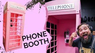 DIY Phone Booth Backdrop