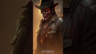 AI turn Indiana Jones into Zombie Art