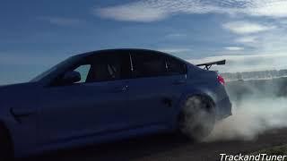 BMW M3 F80 HUGE BURNOUTS, DONUTS & POWERSLIDES - STRAIGHT PIPE