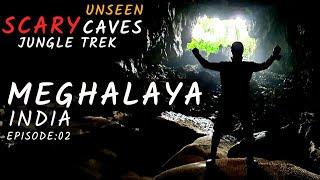 Meghalaya Travel Vlog | NorthEast India Ep:02 | Underground Waterfall, Unseen Caves & Jungle Trek