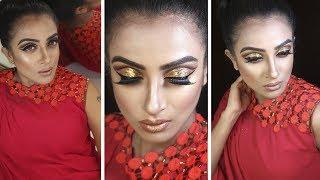 Glittery Gold Look | Doyel Mash | Kona By Farnaz Alam | Makeup Tutorial