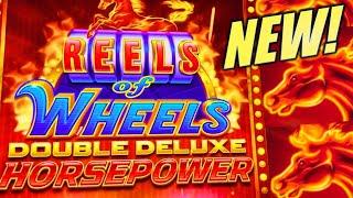 NEW! IT’S BACK!! 2024 REELS OF WHEELS DOUBLE DELUXE HORSEPOWER Slot Machine (AINSWORTH)